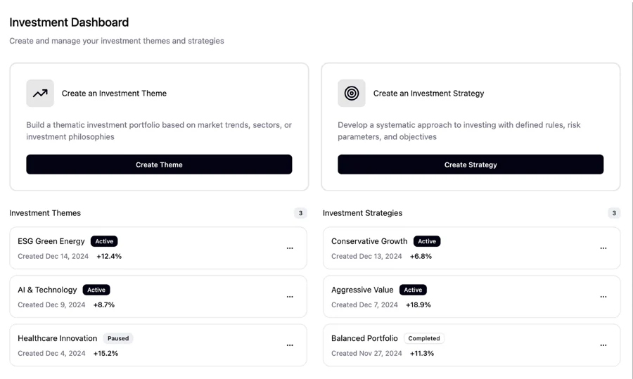 Figma Make exploration: a dashboard for creating themes and strategies